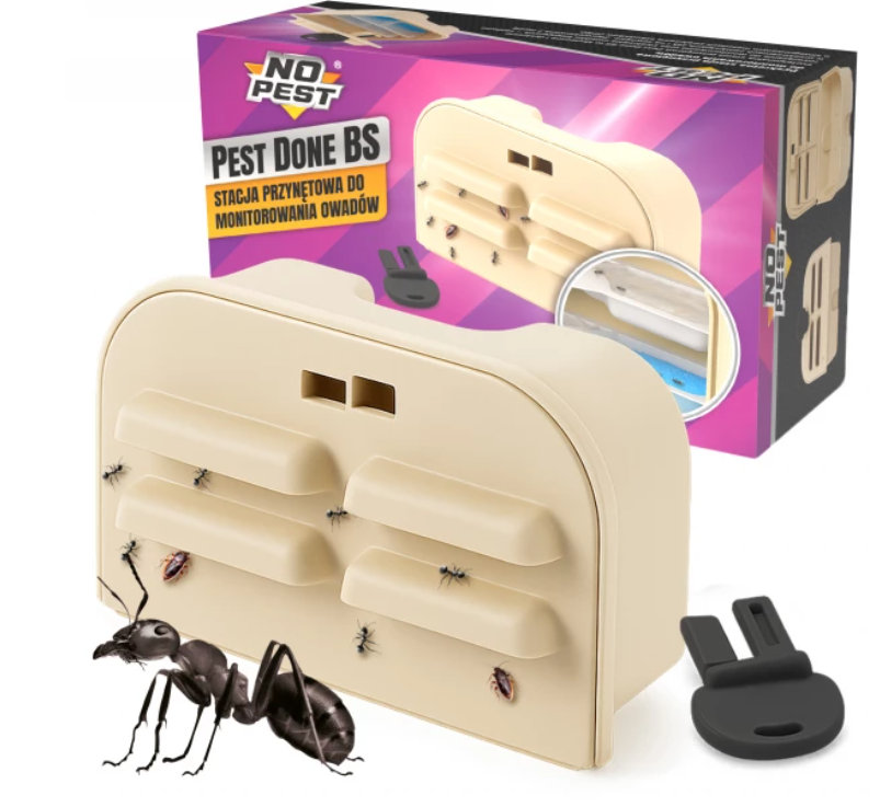 Köderstation für Gel, Pulver, Flüssigkeit und Insektizid-Granulat Pest Done BS No Pest®