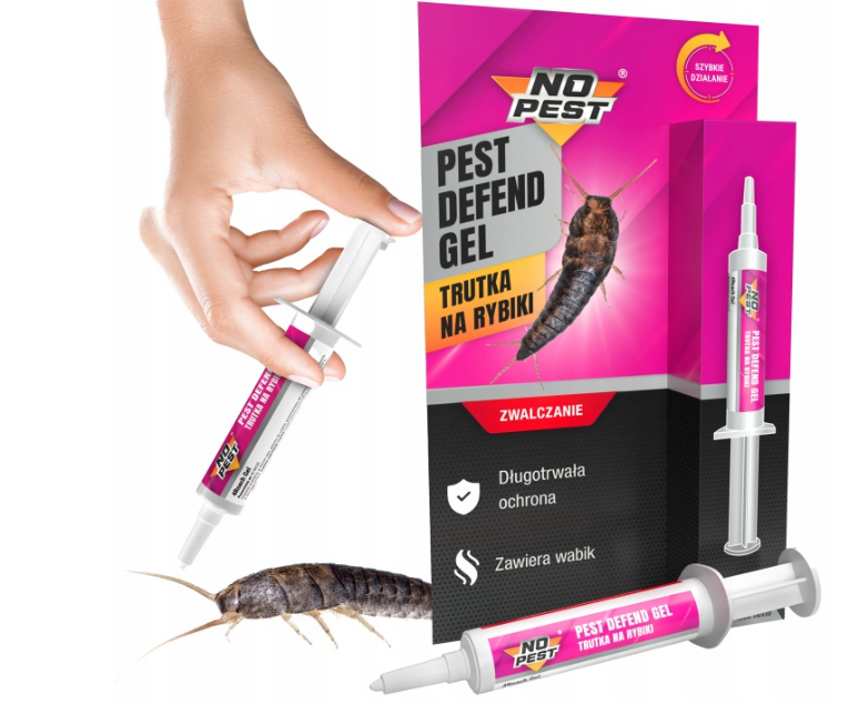 GEL, MITTEL, PRÄPARAT GEGEN SILBERFISCHCHEN UND PAPIERFISCHCHEN – CYPERMETHRIN – NO PEST 10 g