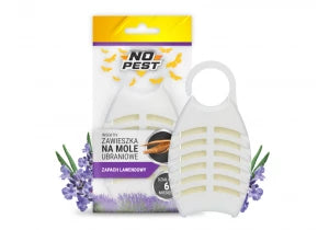 Środek na mole odzieżowe zawieszka do szafy No Pest® lawendowa