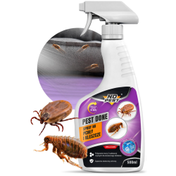 Vlooien- en tekenbestrijdingsmiddel voor in huis, No Pest Pest Done Spray 500ml