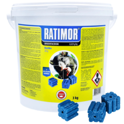 Ratimor | Brodifacoum | 0,029g | Blokjes | Sterk | 3 kg
