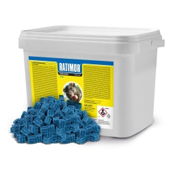 RATIMOR, Brodifacoum blokjes, 0,029g, Sterk, 5 kg