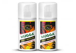 2x Mugga Strong Spray 50% DEET. Najsilniejszy środek na komary i kleszcze