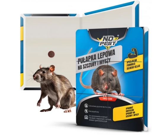 Grote lijmval voor ratten, muizen en knaagdieren 40 × 25 cm No Pest