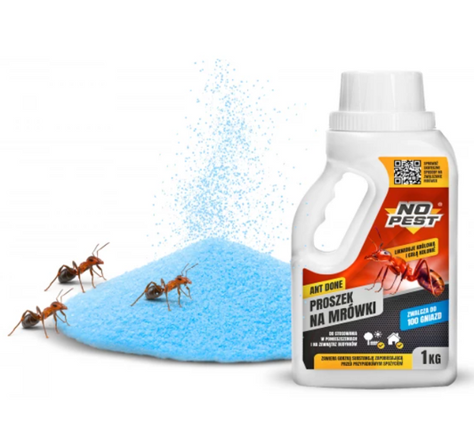 Mierenpoeder 1 kg No Pest Ant Done – Middel tegen mieren in huis en tuin, granulaat.