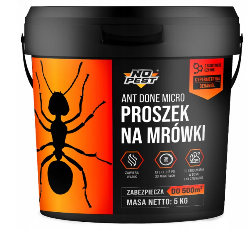 Ameisenpulver 5 kg No Pest Ant Done Micro Granulat. Mittel gegen Ameisen im Haus und Garten.