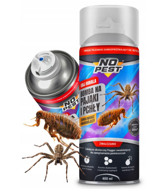 STERKE ROOKBOM TEGEN SPINNEN EN VLOOIEN NO PEST 400ML