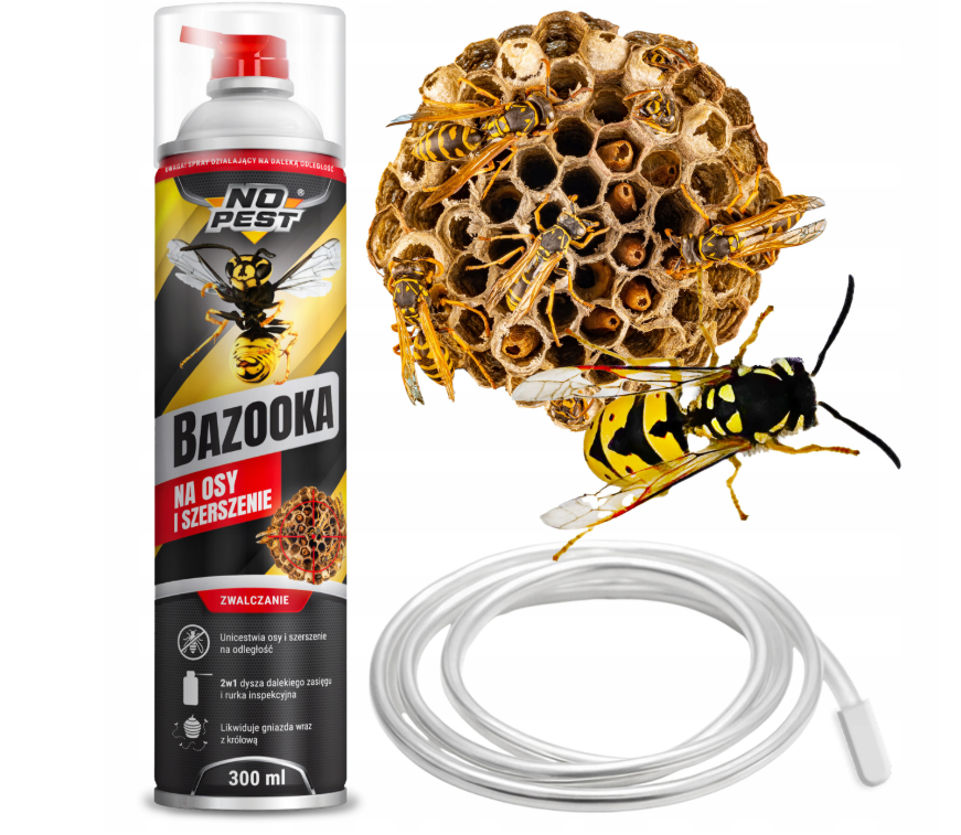 STARKES INSEKTENSPRAY GEGEN WESPEN UND HORNISSESTREUER BAZOOKA 300ML
