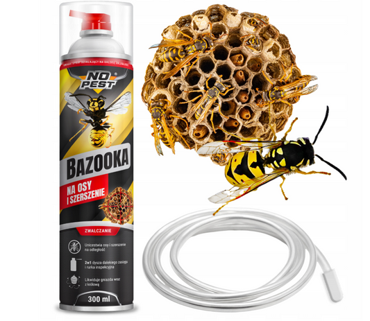 STERKE INSECTENSPRAY TEGEN WESPEN HORZELS NESTEN BAZOOKA 300ML