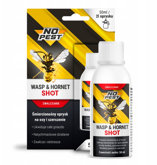 MIDDEL PREPARAAT VLOEISTOF SPRAY TEGEN WESPEN HORZELS WESPENNESTEN NO PEST 50ML