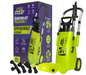 Großer fahrbarer Drucksprüher auf Rädern mit austauschbaren Düsen – GardenBlast No Pest® 12L