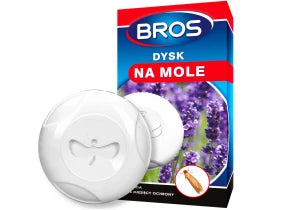 Bros Dysk na mole ubraniowe do szafy lawenda
