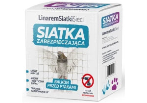 Siatka na gołębie na balkon. Siatka przeciw ptakom 5x2m. Zestaw do montażu bez wiercenia.