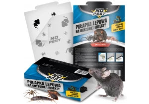 Silna pułapka na pluskwy, karaluchy, rybiki z klejem. Lep na owady