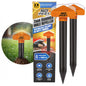 Solarer Maulwurf- und Wühlmausschreck 1800 m² No Pest® Thor Hammer Repeller 2 Stk.