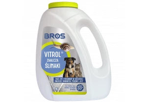 Środek na ślimaki w ogrodzie granulat BROS Vitrol GB 1kg