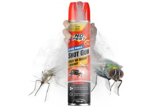 Środek na muchy, muszki, meszki, ćmianki, komary w pomieszczeniach Shot Gun No Pest® spray 750 ml