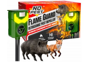 Ultradźwiękowy odstraszacz dzikich zwierząt No Pest® Flame Guard