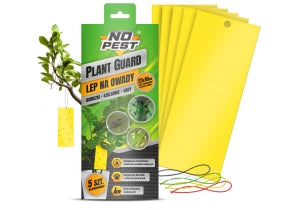 Żółty lep do doniczek na ziemiórki i inne owady Plant Guard No Pest® 25 x 10 cm 5 szt.